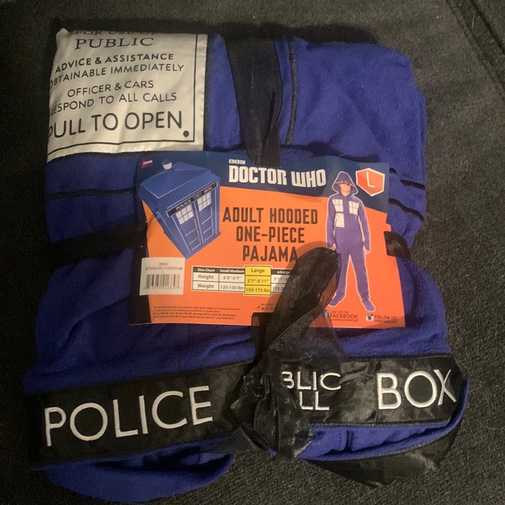 Doctor Who hooded onesie